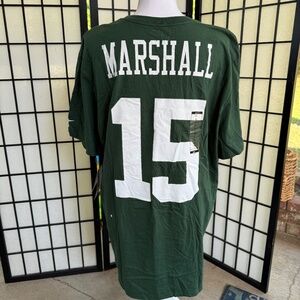 NWT Jets The Nike TEE XL T-Shirt #15 Marshall Mens